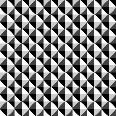 Vektörsüz geometrik desen. Siyah ve beyaz tekrarlanabilir doku. Soyut monokrom arkaplanı.