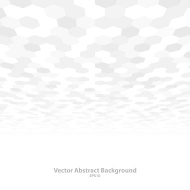 Bakış açısıyla soyut bir arkaplan. Beyaz ve gri mozaik doku. Vektör illüstrasyonu - eps10.