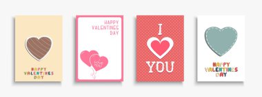Sevgililer günü için kartpostallar, posterler, davetiyeler, künyeler. Zarif kapaklar, şablonlar, pankartlar, broşürler, afişler, afişler - 14 Şubat konsepti. Yaratıcı romantik el çizimi