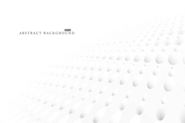 Beyaz fütürist soyut noktalı arka plan. Parlak minimalist çağdaş dijital teknoloji tasarımı. İşiniz ve fikirleriniz için hafif temiz bir konsept.