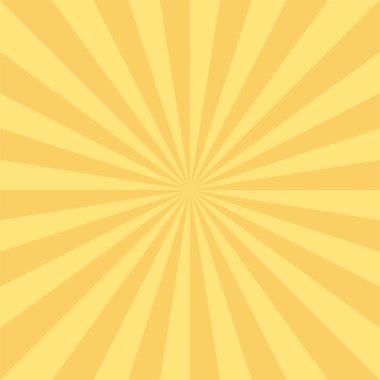 Parlak turuncu çizgili soyut güneş arkaplanı. Klasik radyal sanat baskısı. Tasarımınız ve fikirleriniz için canlı çizimler yapın. Vektör illüstrasyonu.