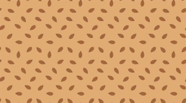 Sonbahar rengi, yaprakları dökülen, pürüzsüz desen. El çizimi tekrarlanabilir sezon arkaplanı. Doğa bitmeyen yaprak izi.