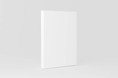 US Letter Softcover Kitap Kapağı Tasarım sunumu için Beyaz Boş Mokup