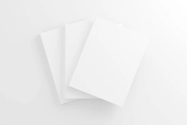 US Letter Softcover Kitap Kapağı Tasarım sunumu için Beyaz Boş Mokup