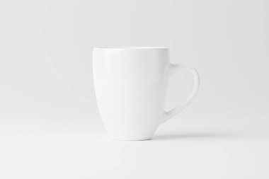 Kahve için Seramik Kupa Çay Beyaz Boşluk 3D Tasarım Sunumu için Model Hazırlama