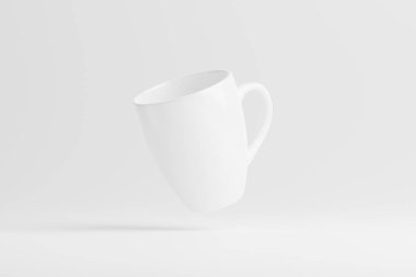 Kahve için Seramik Kupa Çay Beyaz Boşluk 3D Tasarım Sunumu için Model Hazırlama