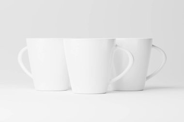 Kahve için Seramik Kupa Çay Beyaz Boşluk 3D Tasarım Sunumu için Model Hazırlama