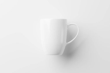 Kahve için Seramik Kupa Çay Beyaz Boşluk 3D Tasarım Sunumu için Model Hazırlama