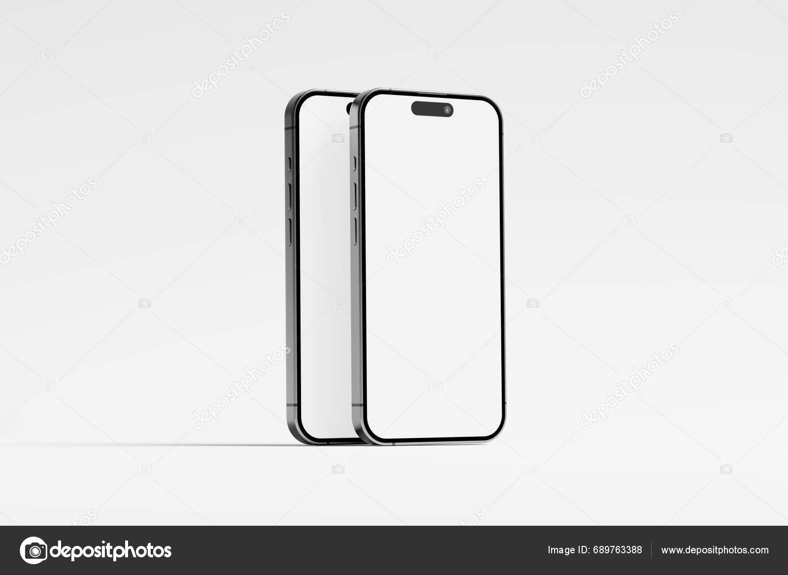 Iphone Pro Pro Max White Blank Rendering Mockup Showcasing Design Stock iphone-pro-pro-max-white-blank-rendering-mockup-showcasing-design-stock