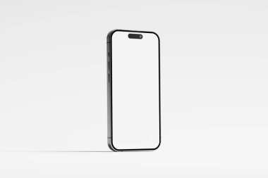 Iphone 15 ve 15 Pro ve 15 Pro Max White Blank 3D Görüntü UI Tasarımı Yapılandırma Modeli