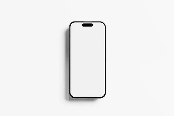 Iphone 15 ve 15 Pro ve 15 Pro Max White Blank 3D Görüntü UI Tasarımı Yapılandırma Modeli