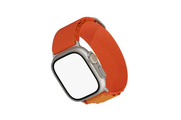 Tasarım Sunumu Için Apple Watch Ultra White Blank Hazırlama Modeli - Stok İmaj