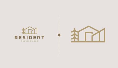 House Home Mortgage Roof Architecture Logo. Universal creative premium symbol. Vector sign icon logo template. Vector illustration clipart