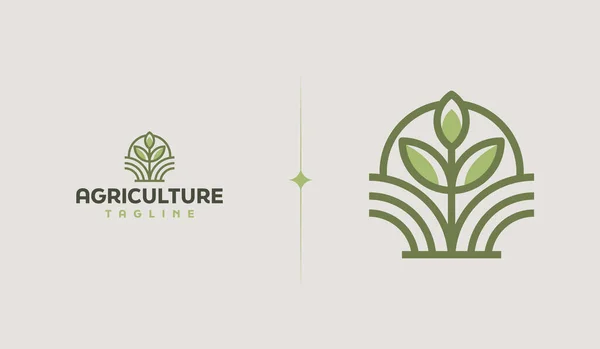 Логотип Сельскохозяйственной Фермы Универсальный Креативный Символ Премии Векторная Иллюстрация Креативный — стоковый вектор