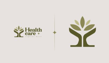 Yaprak Çiçeği Ağacı monolini. Evrensel yaratıcı prim sembolü. Vektör simgesi logo şablonu. Vektör illüstrasyonu