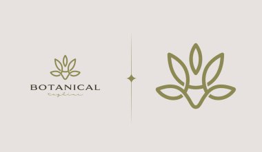 Botanical Plant Logo Template. Universal creative premium symbol. Vector illustration. Creative Minimal design template. Symbol for Corporate Business Identity