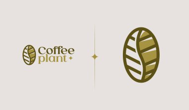 Coffee Plant Logo Template. Universal creative premium symbol. Vector illustration. Creative Minimal design template. Symbol for Corporate Business Identity