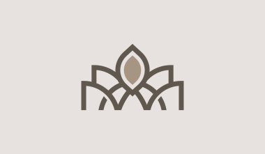 Crown Monoline Logo Template. Universal creative premium symbol. Vector illustration. Creative Minimal design template. Symbol for Corporate Business Identity