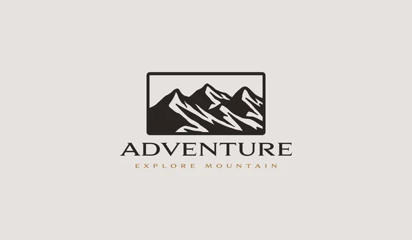 Гора Маунтин Пик Универсальный Креативный Символ Премии Шаблон Логотипа Векторного — стоковый вектор
