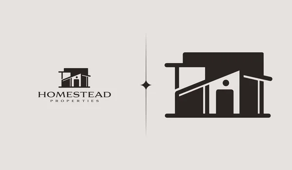 Ingatlan Apartment Logo Univerzális Kreatív Prémium Szimbólum Vektorjel Ikon Logó — Stock Vector