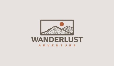 Mountain Peak Hill Top. Universal creative premium symbol. Vector sign icon logo template. Vector illustration
