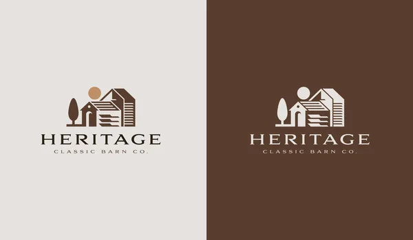 İkametgâh Emlak Logosu. Evrensel yaratıcı prim sembolü. Vektör simgesi logo şablonu. Vektör illüstrasyonu