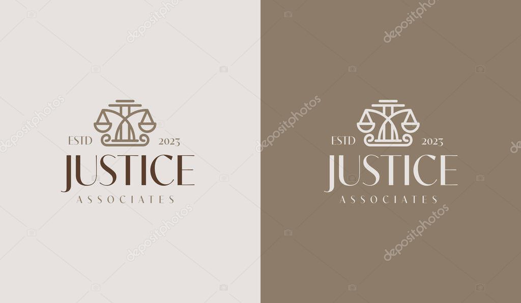 Law Firm Pillar Law Office Lawyer Logo. Universal creative premium symbol. Vector sign icon logo template. Vector illustration