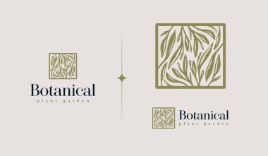 Yaprak Çiçeği Ağacı monolini. Evrensel yaratıcı prim sembolü. Vektör simgesi logo şablonu. Vektör illüstrasyonu