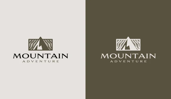 Монолин Mountain Hill Top Sun Rays Универсальный Креативный Символ Премии — стоковый вектор