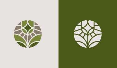 Agriculture Farm Logo Template. Universal creative premium symbol. Vector illustration. Creative Minimal design template. Symbol for Corporate Business Identity