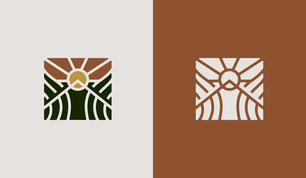 Agriculture Farm Logo Template Universal Creative Premium Symbol Vector Illustration — Stock Vector