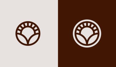 Agriculture Farm Logo Template. Universal creative premium symbol. Vector illustration. Creative Minimal design template. Symbol for Corporate Business Identity