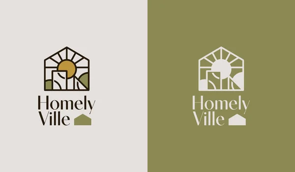 Construção Residência Real Estate House Logo Símbolo Premium Criativo Universal —  Vetores de Stock