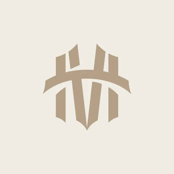 stock vector Initial based clean and minimal letter. HV VH Monogram Logo Template. Elegant luxury alphabet vector design. Vector Logo