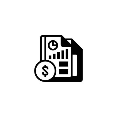 Gelir tablosu simgesi. Mobil konsept ve web tasarımı için doğrusal biçim işareti. Taslak vektör simgesi.