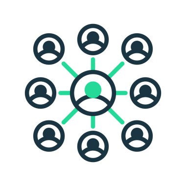 Profesyonel Ağ çizgisi simgesi. Evrensel yaratıcı prim sembolü. Vektör simgesi logo şablonu. Vektör illüstrasyonu