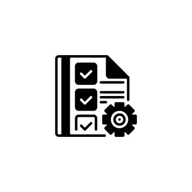 Proje Planlama çizgi simgesi. Evrensel yaratıcı prim sembolü. Vektör simgesi logo şablonu. Vektör illüstrasyonu