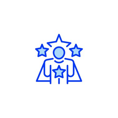 Lider satır simgesi. Evrensel yaratıcı prim sembolü. Vektör simgesi logo şablonu. Vektör illüstrasyonu