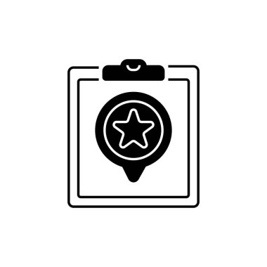 Öncelikli Görevler: Glyph Simgesi. Mobil konsept ve web tasarımı için doğrusal biçim işareti. Taslak vektör simgesi.