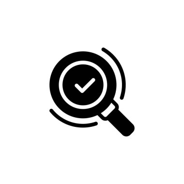 Büyüteç Kabartma Simgesi. Mobil konsept ve web tasarımı için doğrusal biçim işareti. Taslak vektör simgesi.