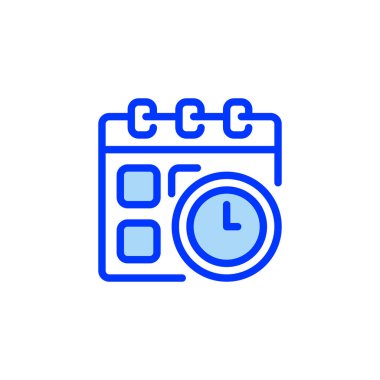 Bitiş Tarihi Doldurulmuş Satır Simgesi. Mobil konsept ve web tasarımı için doğrusal biçim işareti. Taslak vektör simgesi.