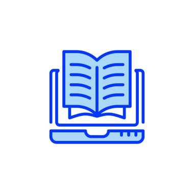 Öğrenme Modülleri Doldurulmuş Satır Simgesi. Mobil konsept ve web tasarımı için doğrusal biçim işareti. Taslak vektör simgesi.