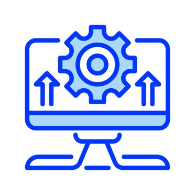 Bilgisayar çizgisi simgesi. Evrensel yaratıcı prim sembolü. Vektör simgesi logo şablonu. Vektör illüstrasyonu