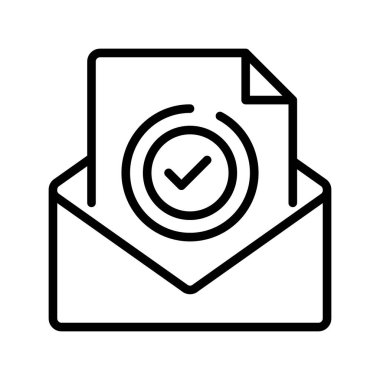 İş teklifi çizgisi simgesi. Evrensel yaratıcı prim sembolü. Vektör simgesi logo şablonu. Vektör illüstrasyonu