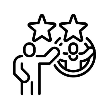 Çalışan Referans Hattı simgesi. Evrensel yaratıcı prim sembolü. Vektör simgesi logo şablonu. Vektör illüstrasyonu