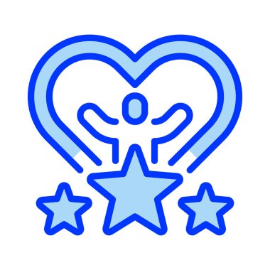 Çalışan Sağlığı çizgi simgesi. Evrensel yaratıcı prim sembolü. Vektör simgesi logo şablonu. Vektör illüstrasyonu