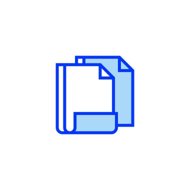 Boş Belge Simgesi. Mobil konsept ve web tasarımı için doğrusal biçim işareti. Taslak vektör simgesi. Sembol, logo çizimi. Vektör