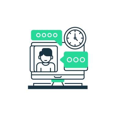 Tepki Seviyesi İki Ton Renk Simgesi. Mobil konsept ve web tasarımı için doğrusal biçim işareti. Taslak vektör simgesi.