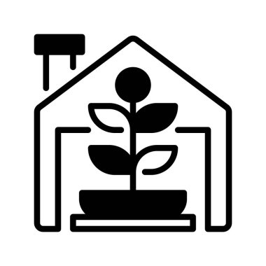 Çevre dostu ev çizgisi ikonu. Evrensel yaratıcı prim sembolü. Vektör simgesi logo şablonu. Vektör illüstrasyonu