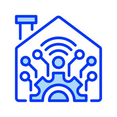 Akıllı ev telefonu simgesi. Evrensel yaratıcı prim sembolü. Vektör simgesi logo şablonu. Vektör illüstrasyonu